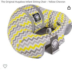 The Original Hugaboo Infant Sitting Chair - Yellow Chevron , 3-10 Month